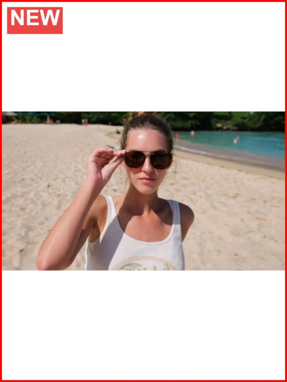 Polarized Aviator Sunglasses UV Protection Tangle-Free Metal Frame